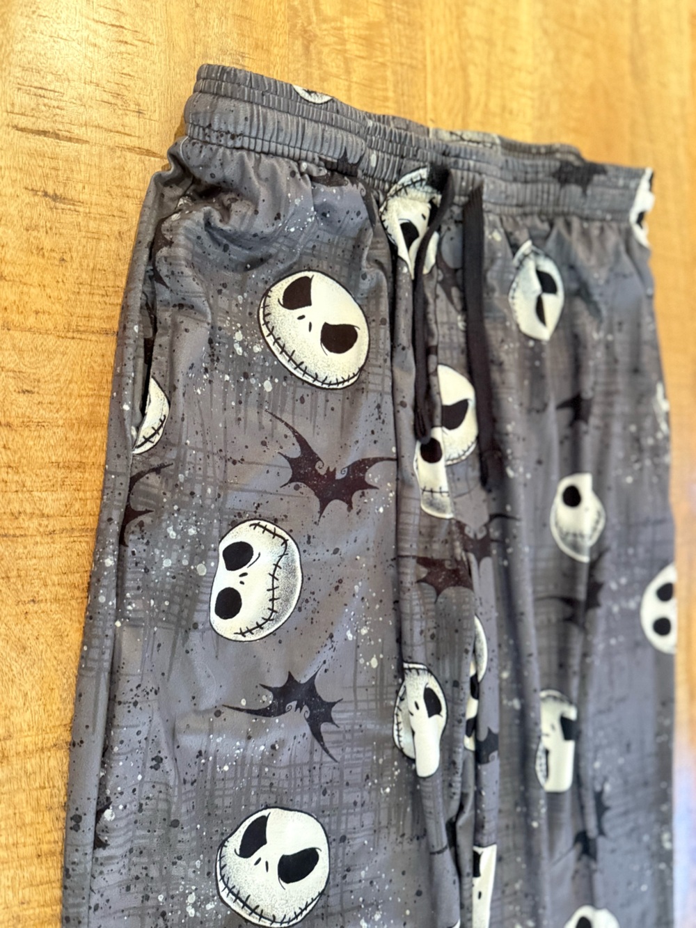 Disney Gray and White Jack Skellington Kids Pajama Pants - Picture 10 of 10